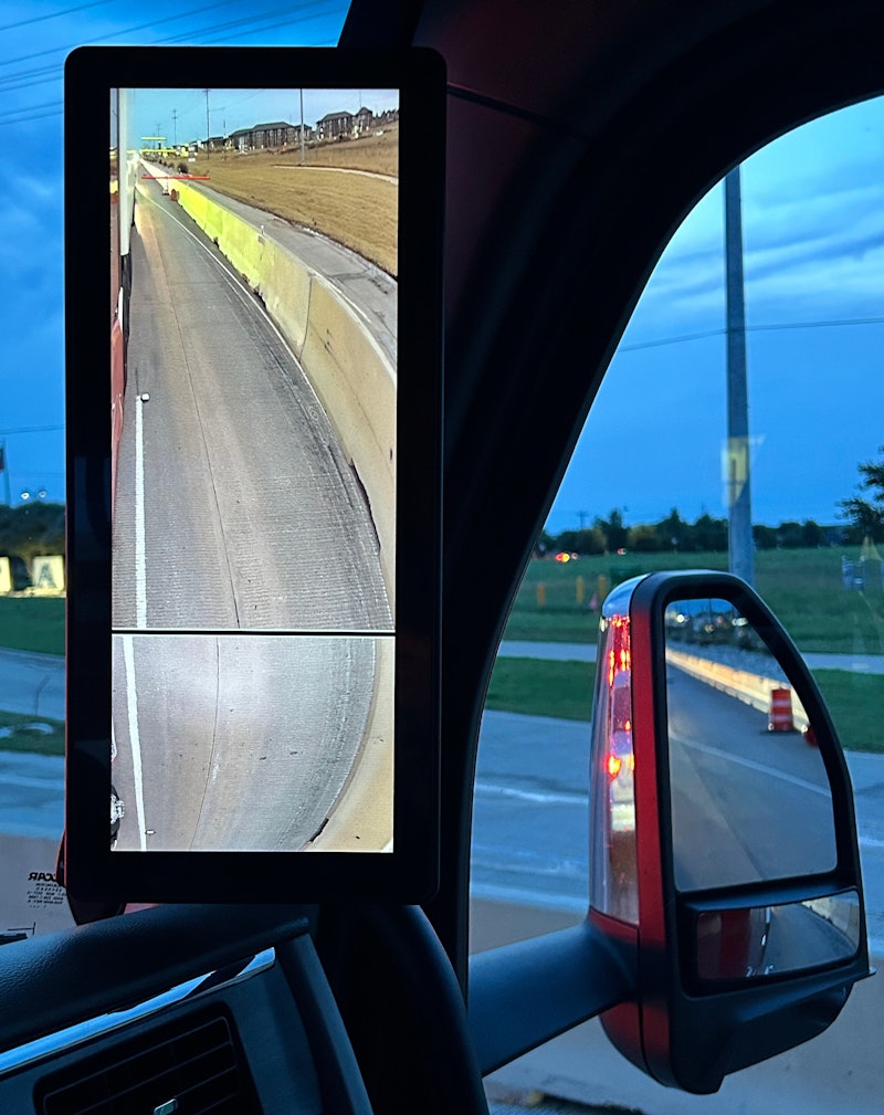 Peterbilt’s digital mirrors a giant leap forward in how drivers look backward