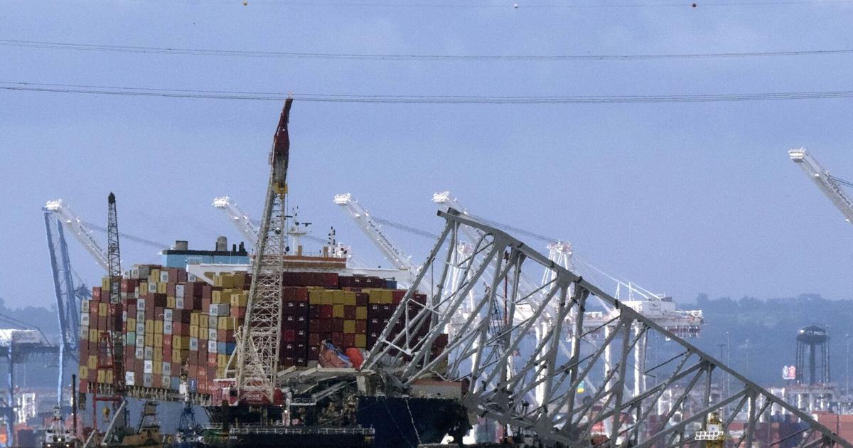 Nearly 3 months after the bridge collapse, a Dali cargo ship departs Baltimore for Virginia.