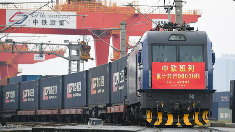 China-Europe freight trains report record transport volume in May