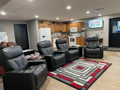 K&J Trucking drivers lounge