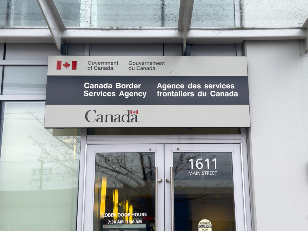 Government of Canada, Canada Border Services Agency a federal law enforcement agency that is responsible for border control.