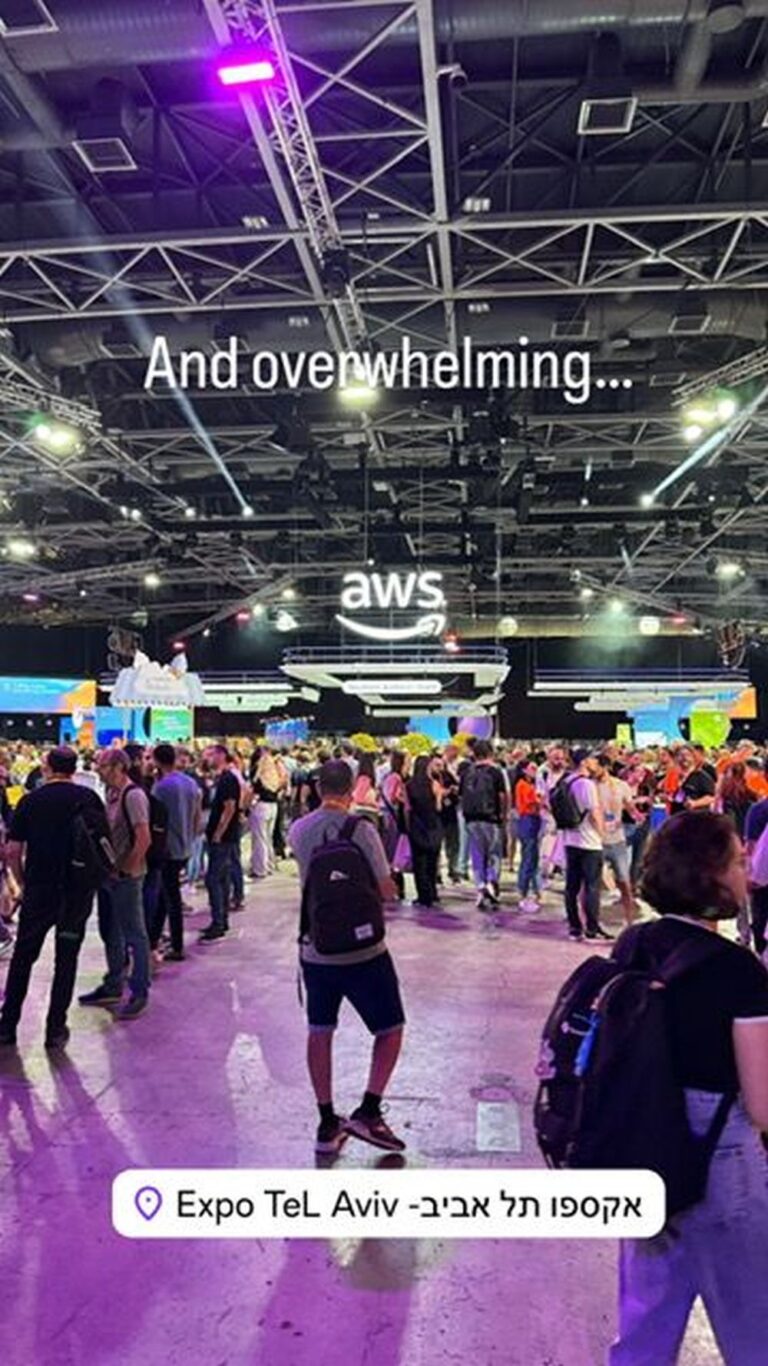 The AWS event at Expo Tel Aviv. Photo by Yoni Frenkel