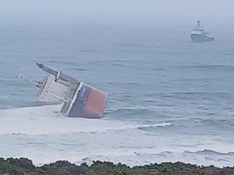 Salvage Operations Underway for Grounded Cargo Ship ‘Ultra Galaxy’ in South Africa