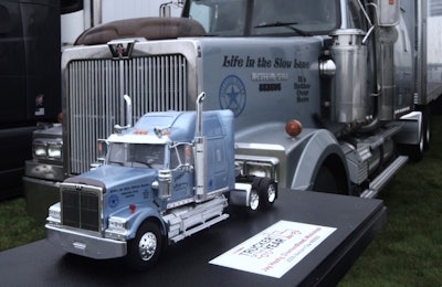 Jay Hosty's 2005 Western Star and its scale model built by Eston Hoffman