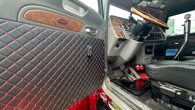 Interior of Brett Buske's 2006 Peterbilt 379