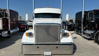 Front end of T&M Services' 2023 Peterbilt 567