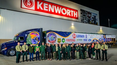 U.S. Capitol Christmas Tree truck at Kenworth Chillicothe