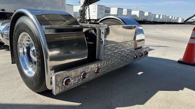 Light bar on Shawn Wright's 1968 Peterbilt 358A
