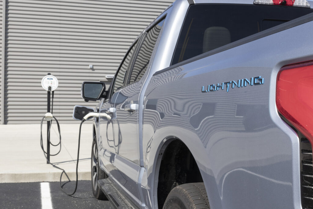 Ford Lightning charging